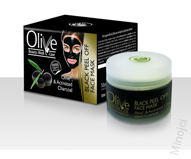 OLIVE Čistící černá slupovací maska Aktivní uhlí 50 ml