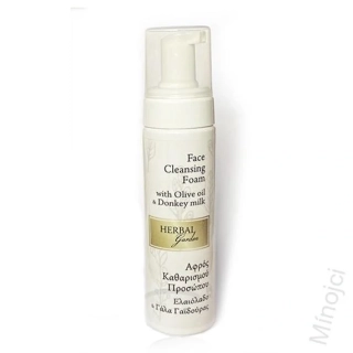 Herbal Garden Čistící pěna na obličej oslí mléko 150 ml